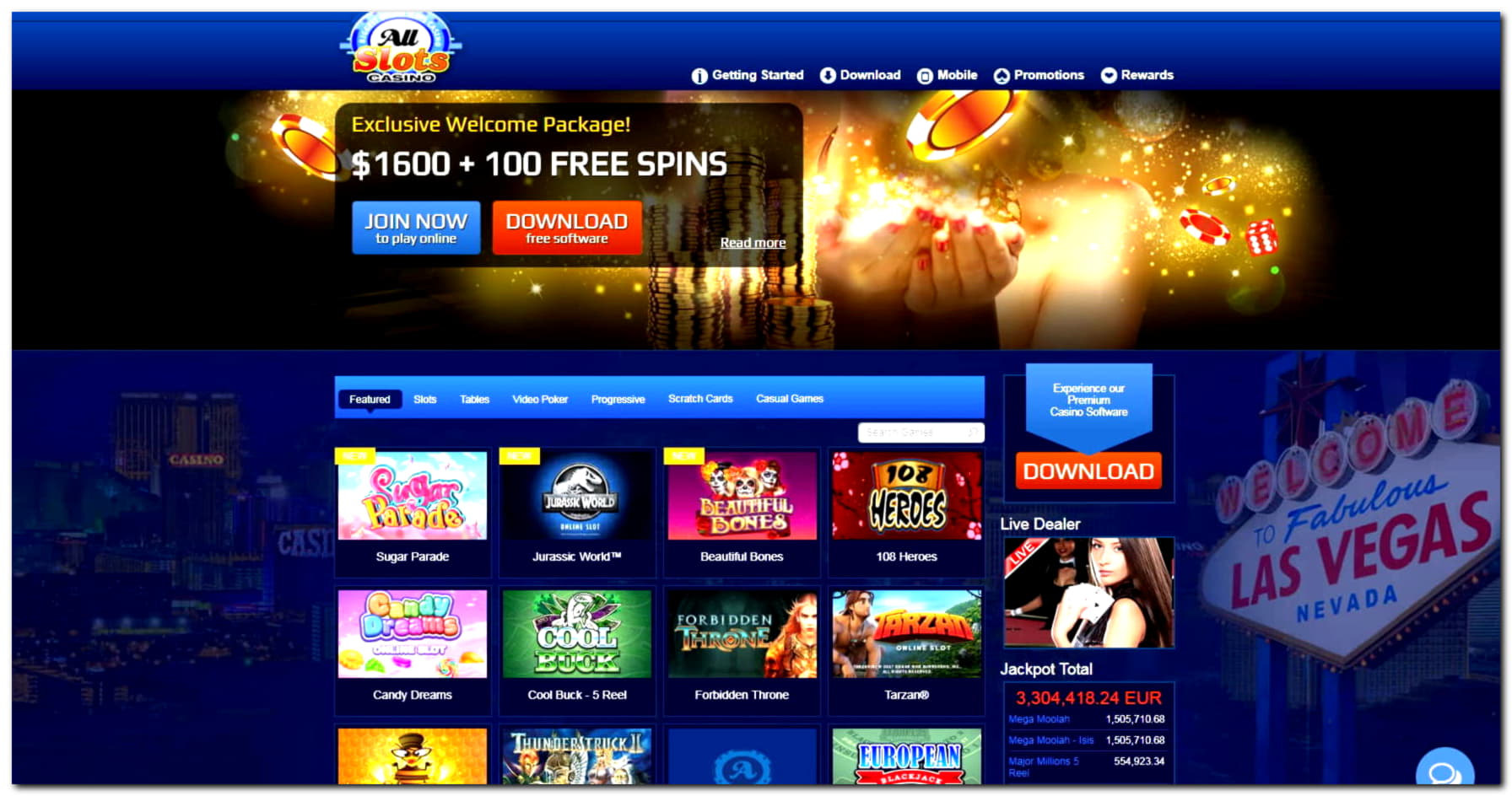250 Free Spins no deposit at Casino com